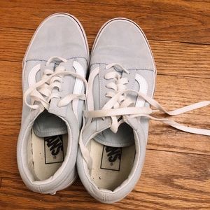 Baby blue old skool vans